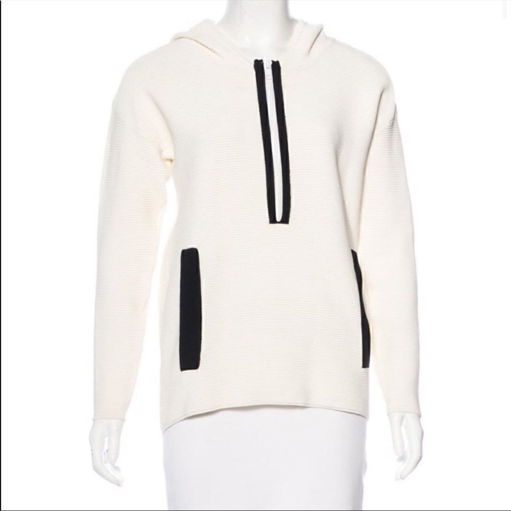 Tomorrow weiland rib knit hooded sweatshirt